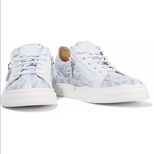 Giuseppe Zanotti London Leather & Metallic Sneaker